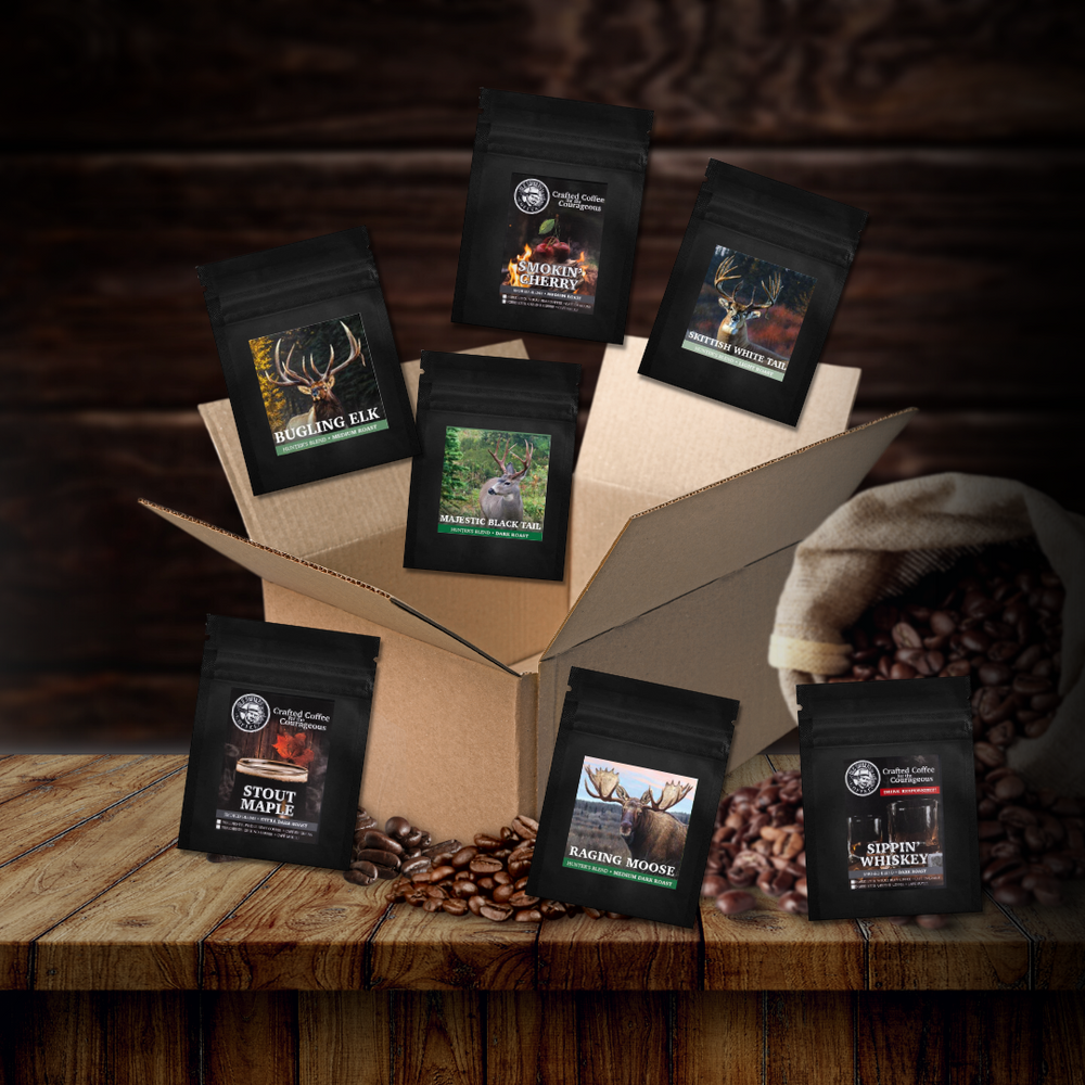 A Great Case Of Coffee - (48) 2oz Packages **LIMITED TIME** Choose Smoked or Hunter's